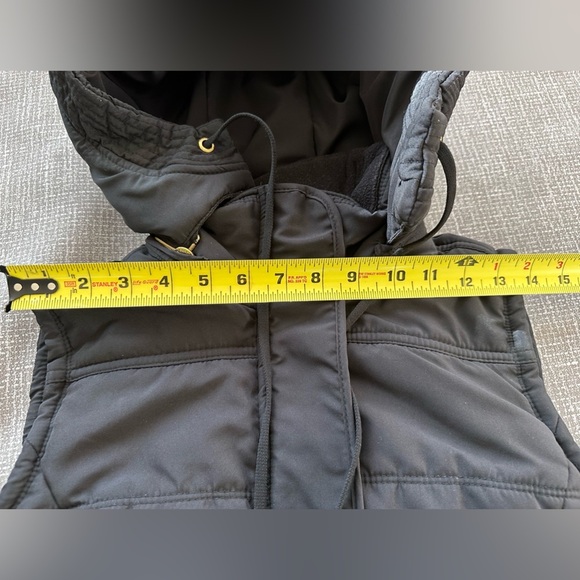 Calvin Klein Full Zip Puffer Vest detachable hood cell phone & secret pocket Sm - Picture 14 of 15